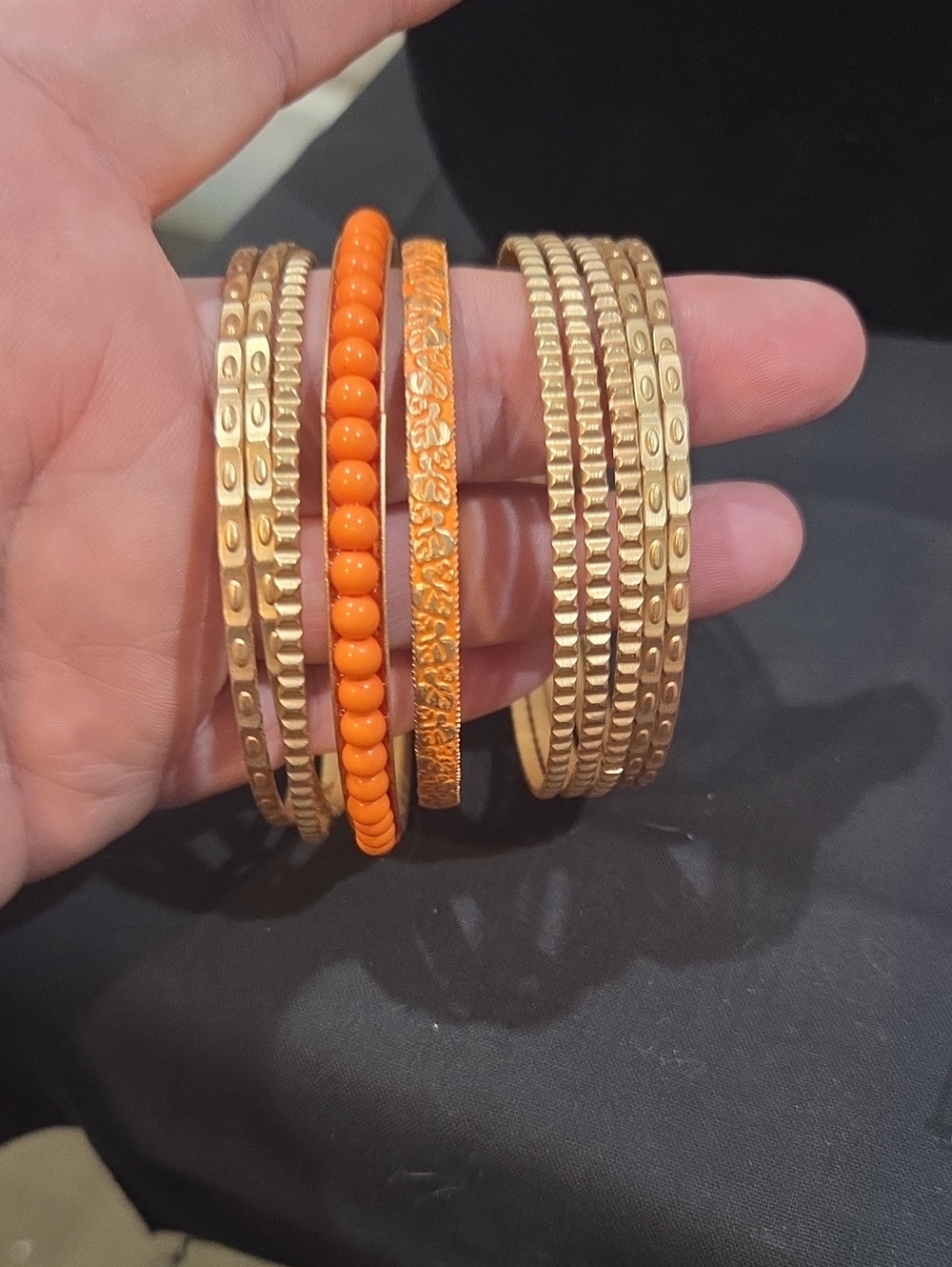 GROUP OF 10 BANGLE BRACELETS